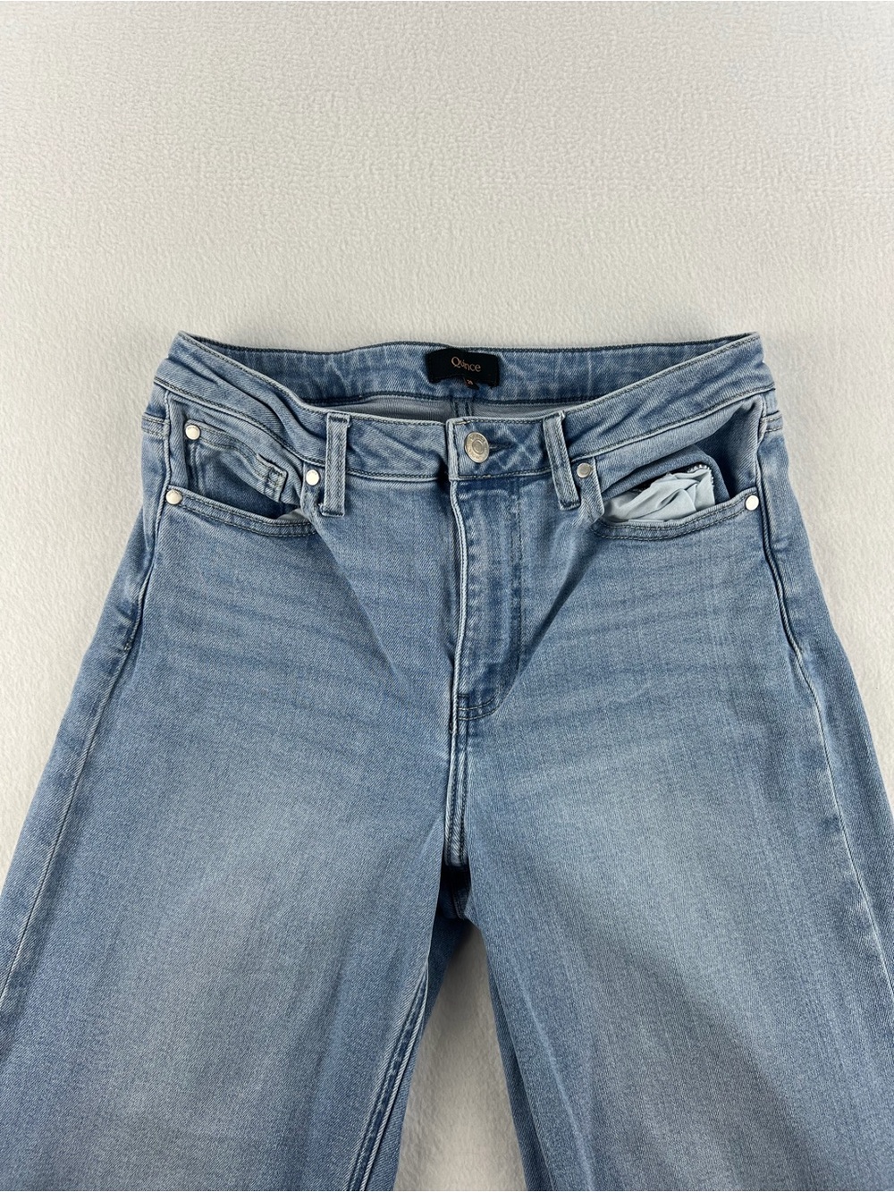 Quince Light Blue Wide-Leg Women’s Jeans - Picture 2 of 11